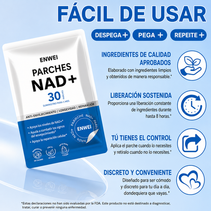 Parches NAD+ ENWEI Anti-Aging 30 unidades